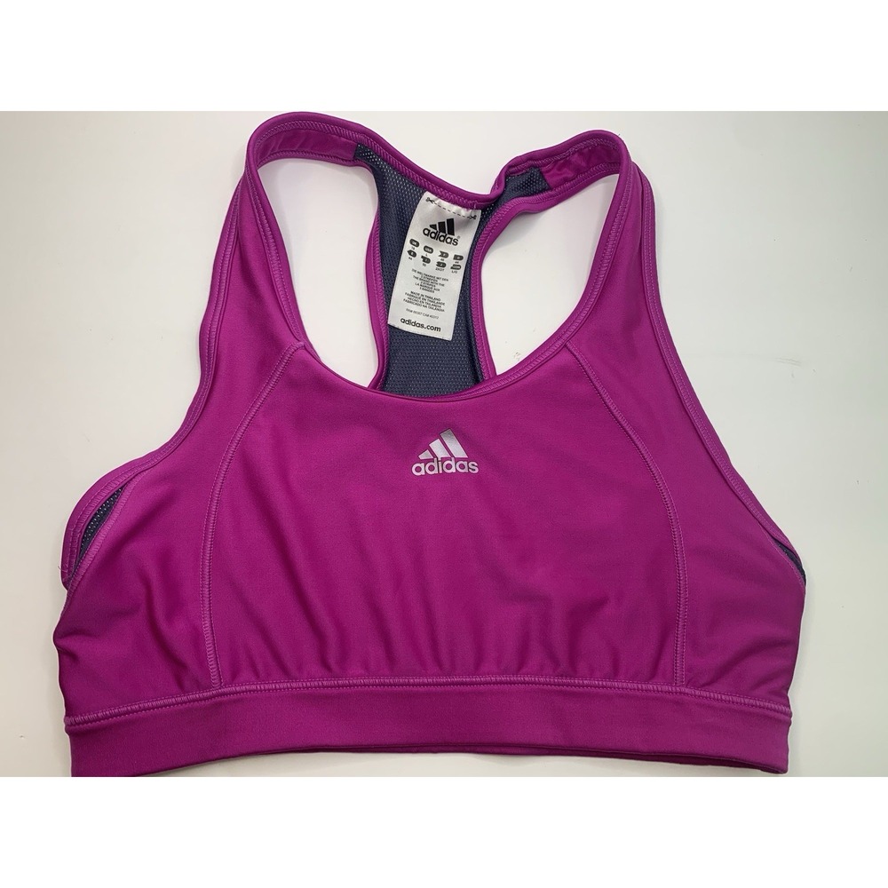 Adidas Climacool Racerback Sports Bra Tech‎ Fit Purple Exercise Bra Size M